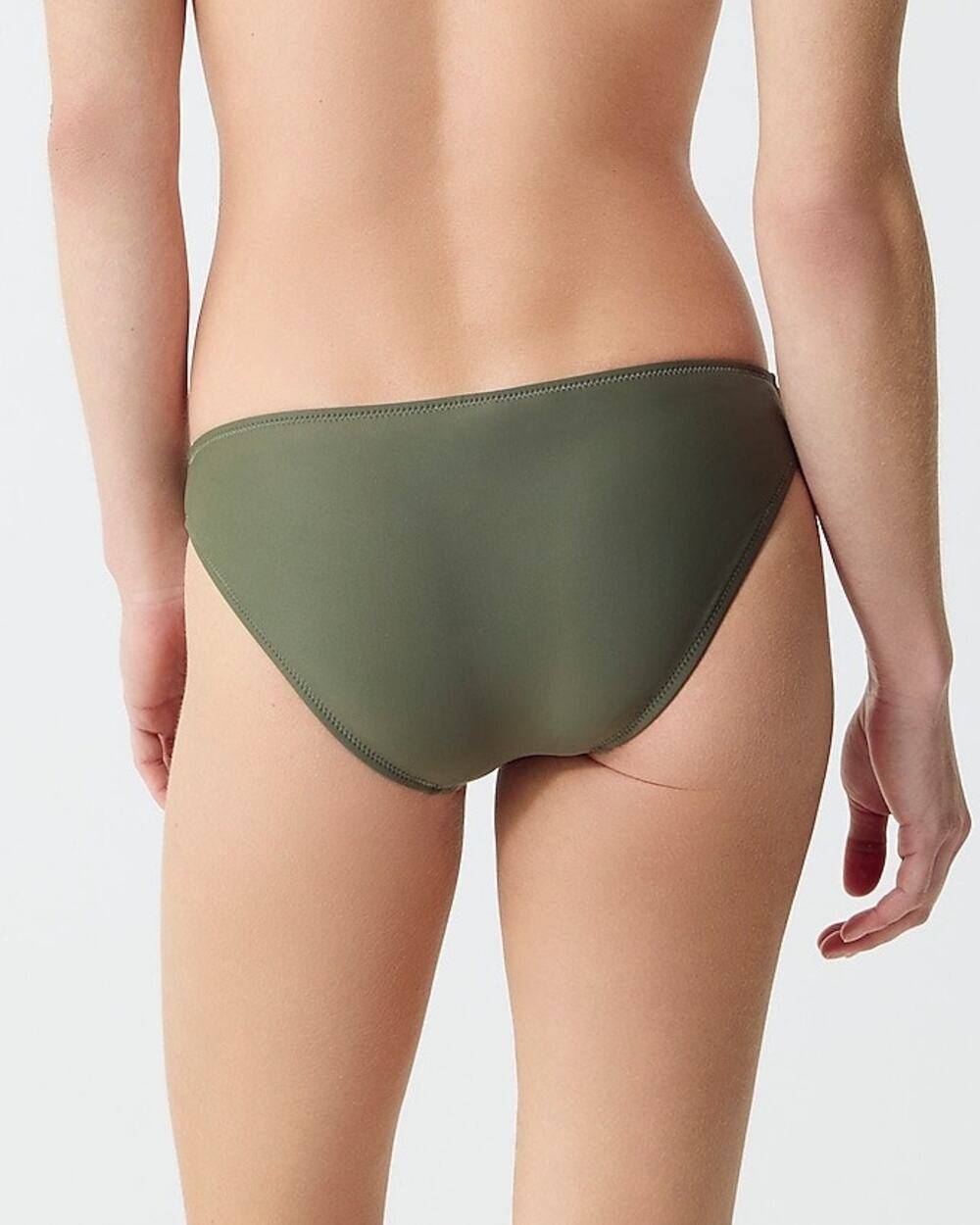 J. Crew Cool Cypress Green Heritage 1989 High Leg Cheeky Bikini Bottom XXS NWT